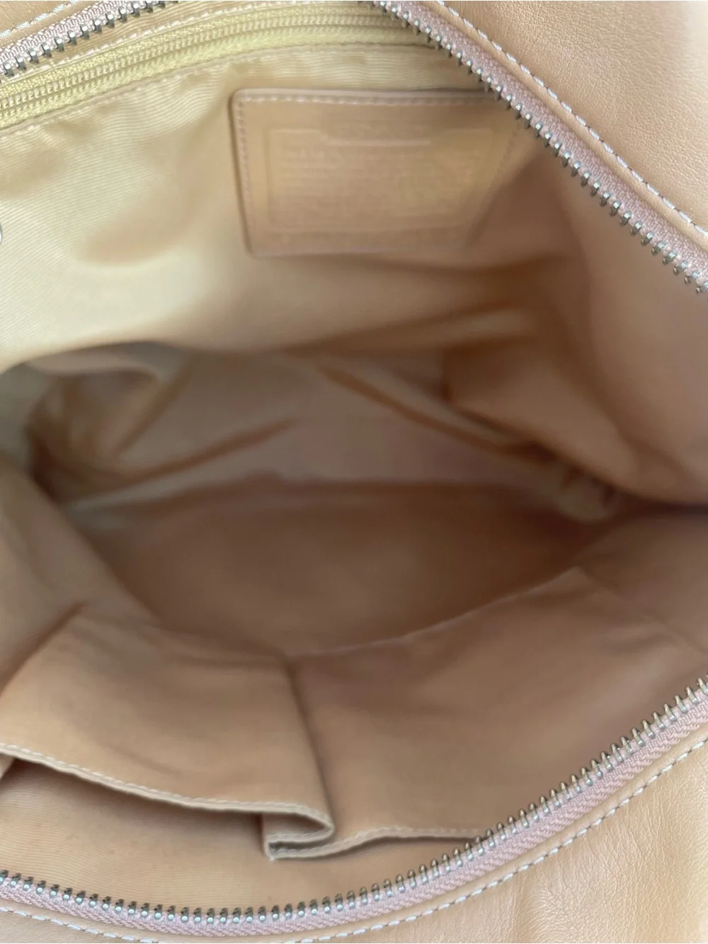 Coach Tan Leather Shoulder Tote
